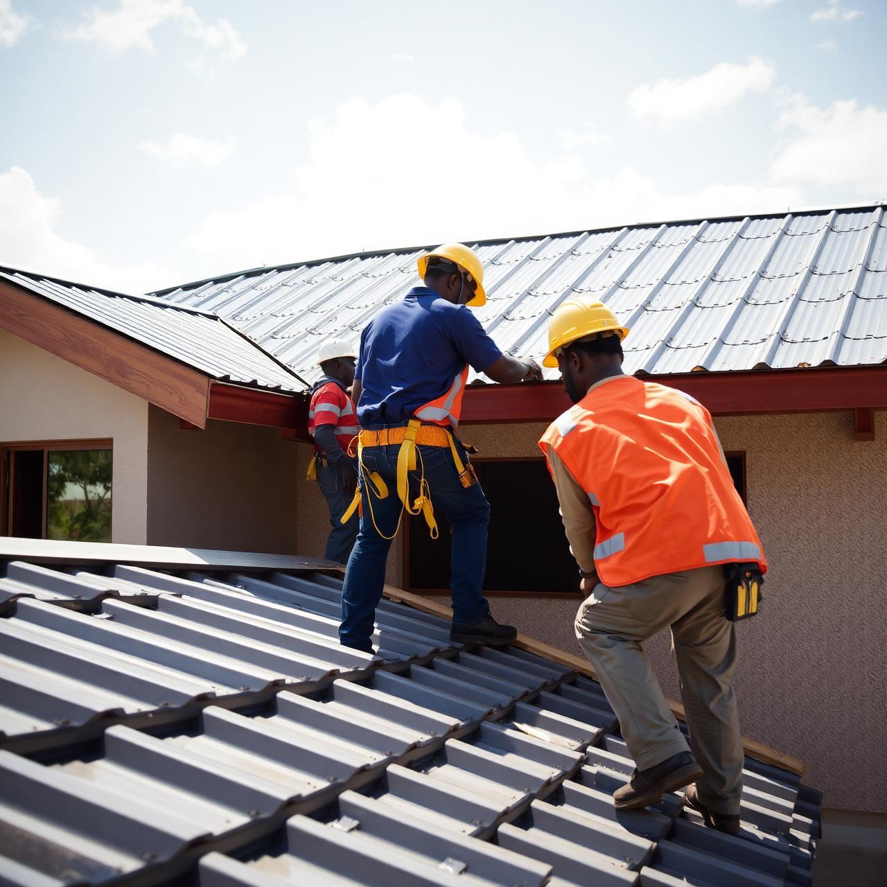 Heritage Mabati installation team